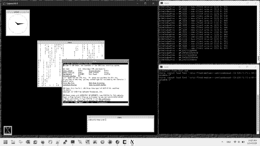 Cygwin/X with a single root window and MWM